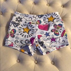 Spandex workout shorts